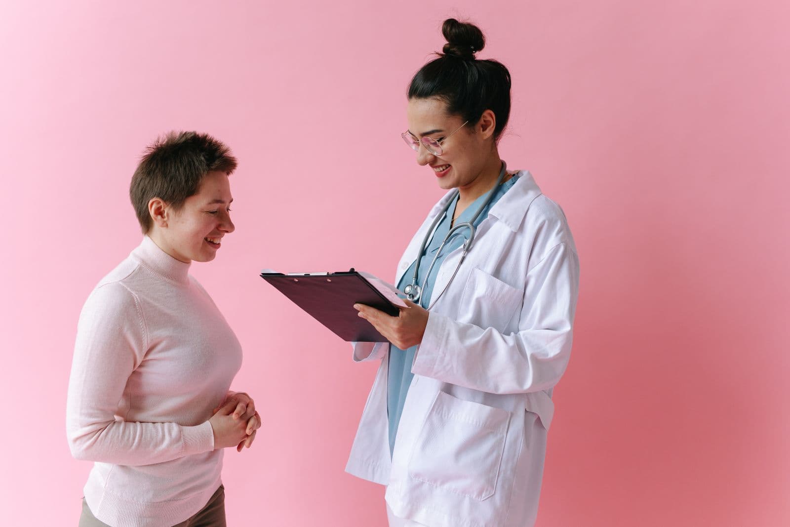 A doctor consulting with a patient